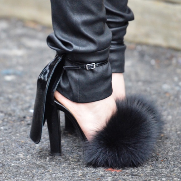 alexander wang fur heels